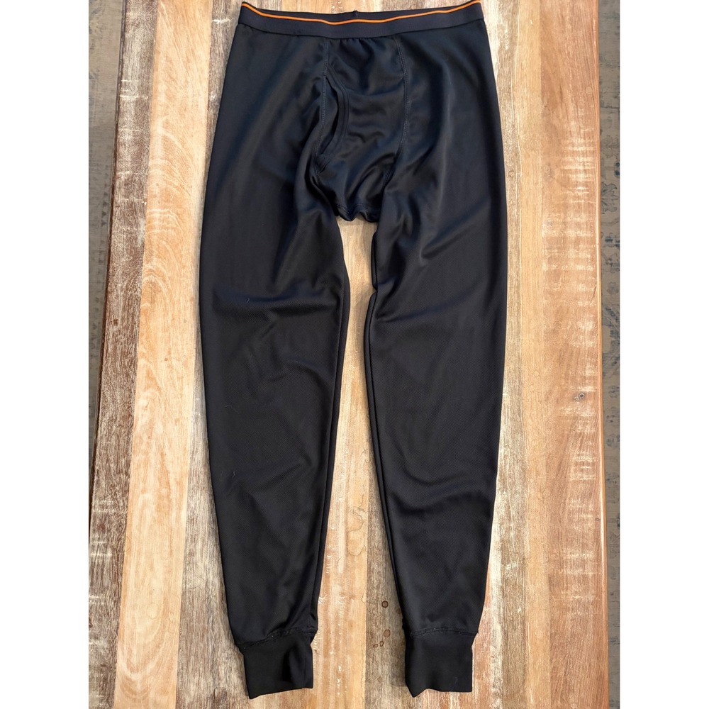 Weatherproof Mens Thermal Base Layer Pants Black Size Medium Gorpcore Hiking
